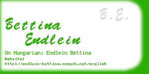 bettina endlein business card